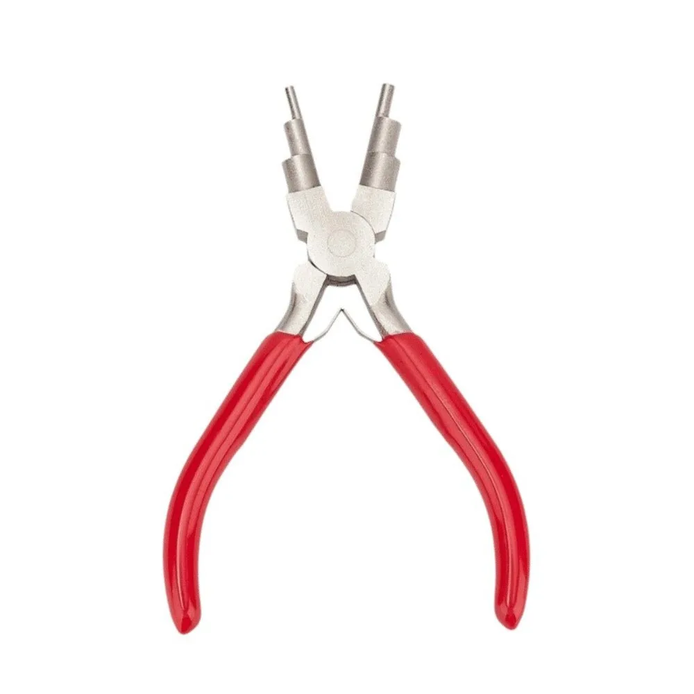 

Coil Winding Tool Jewelry Pliers Rustproof Multifunctional Six-section Pliers Carbon Steel DIY Round-nosed Pliers Jewelry