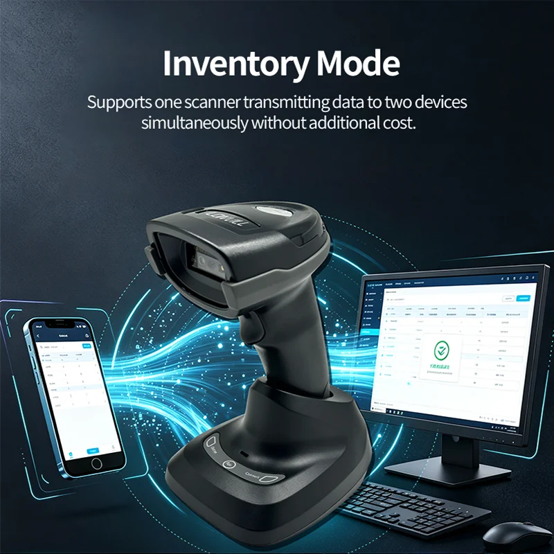 LONVILL Offline Environment Automatically Store Data Handheld Barcode Scanner for Warehouse Data Collection