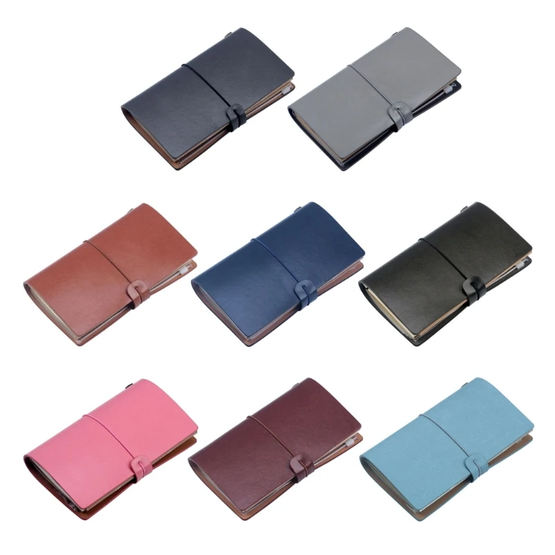 Practical Travel Diary Refillable Inserts PU Leather Notebook Refillable 896C