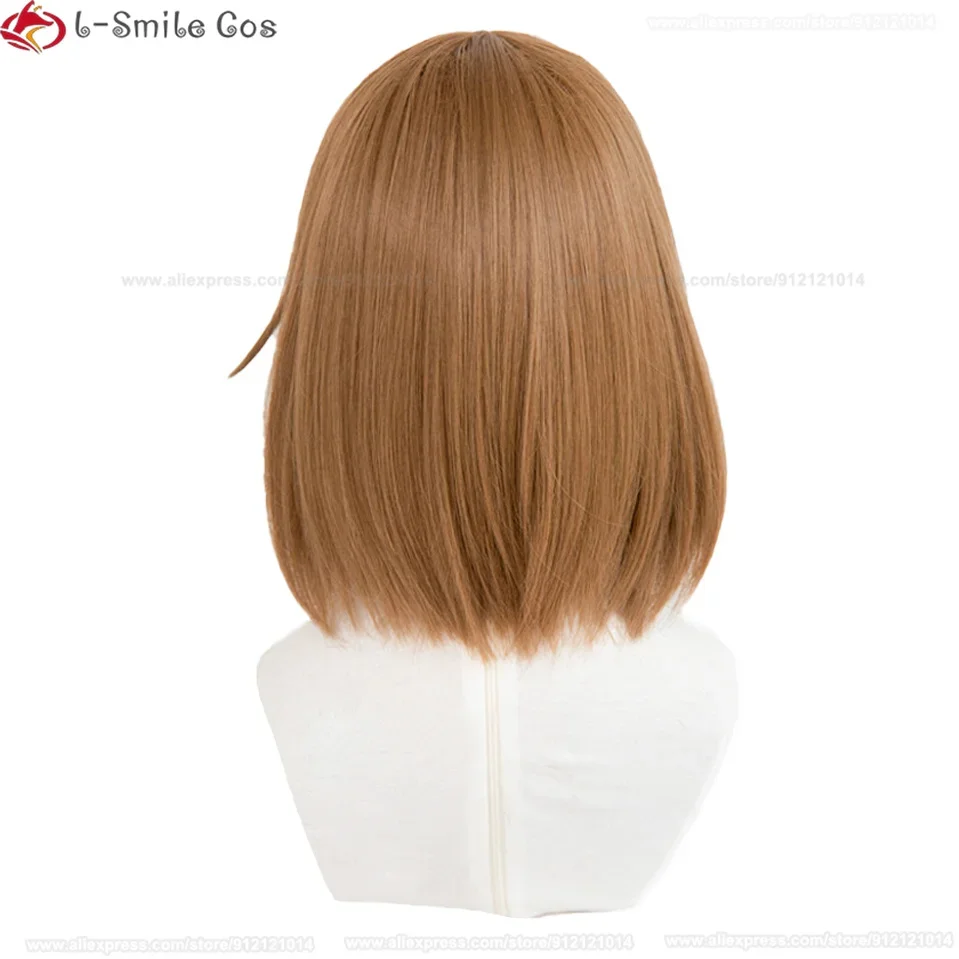 Anime K-ON ! K-ON ! Hirasawa Yui Cosplay Wig Brown Hirasawa Yui Wigs Heat Resistant Hair Women Cute Cosplay Anime Wig + Wig Cap