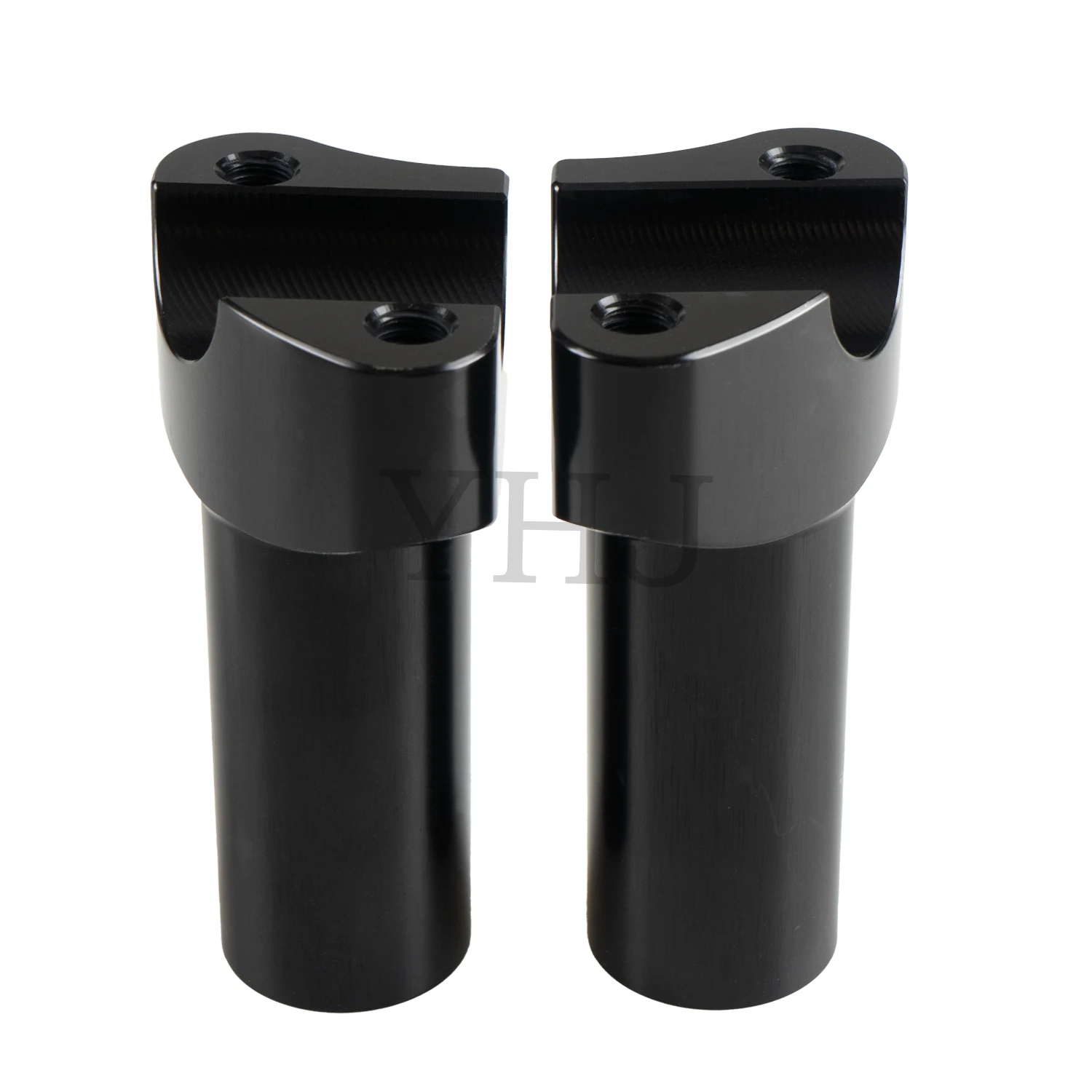 

Chrome/Black CNC 3.5" Motorcycle Straight Handlebar Riser For Harley Softail Fat Boy Sportster Dyna Street Bob Glide Road King