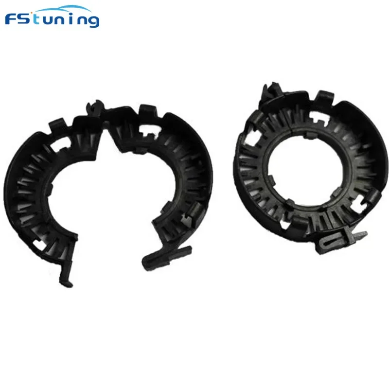 FSTUNING 2 uds D1s D2s D3s D4s soporte adaptador de xenón bombilla oculta negra D1S D2S adaptador Base HID adaptador de conversión de bombilla de xenón