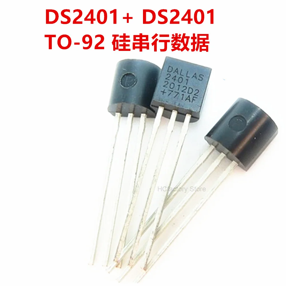 Nowy oryginalny Ds2401 + ds2401 TO-92 silicon serial data trioda TO-92 pakiet nowy oryginalny IC hurtownia one-stop lista dystrybucji