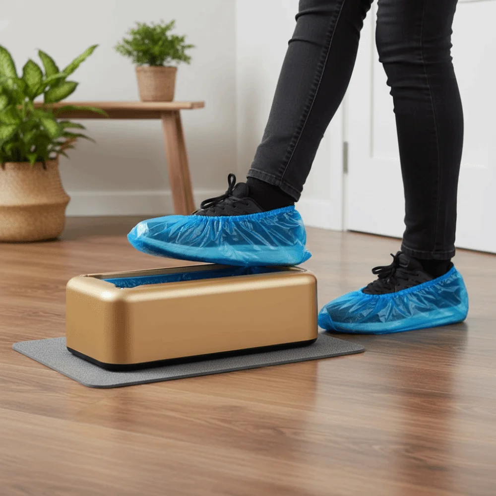 Dustproof Automatic Shoe Cover Machine Hygiene Protection Fully Automatic Shoe Cover Dispenser Portable Hand-Free