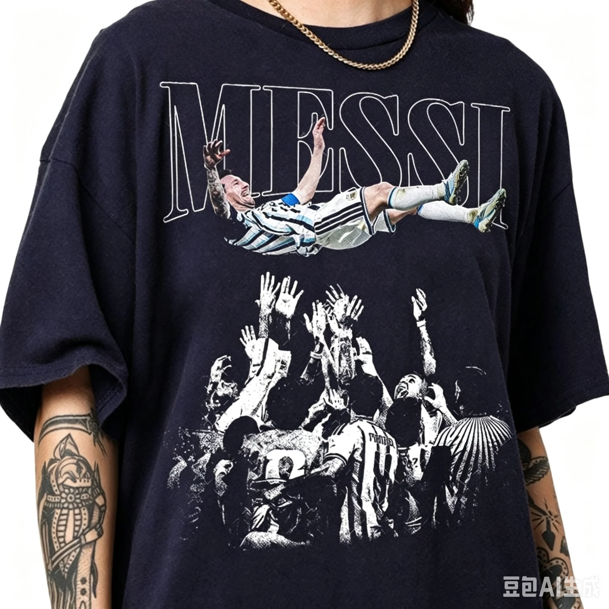 Messi Champion Graphic T Shirt Men Vintage Argentina National Team Retro Print Oversized Casual Streetwear Short Sleeve Fan Tee