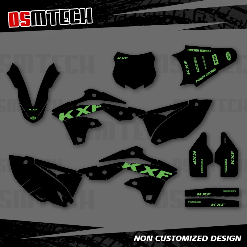 DSMTECH For Kawasaki KX250F KXF250 KXF 250 KX 250F 2013 2014 2015 2016 Full Graphics Decals Stickers Motorcycle Background 003