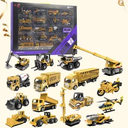 1: 64 alloy engineering vehicle set model,container transport vehicle toys,original packaging children's gifts,wholesale