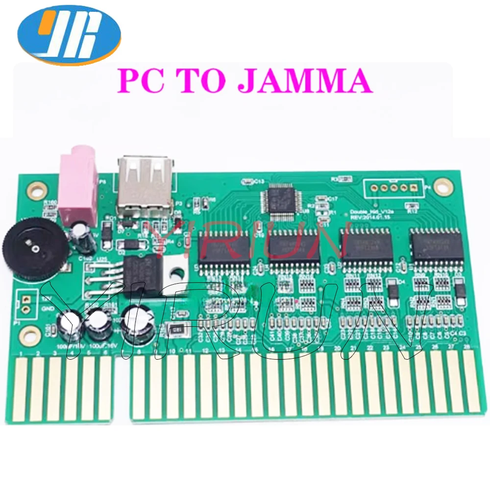PC USB إلى Jamma لوحة تحويل بطاقة الأركيد الكمبيوتر إلى جزء اتصال الممرات #1