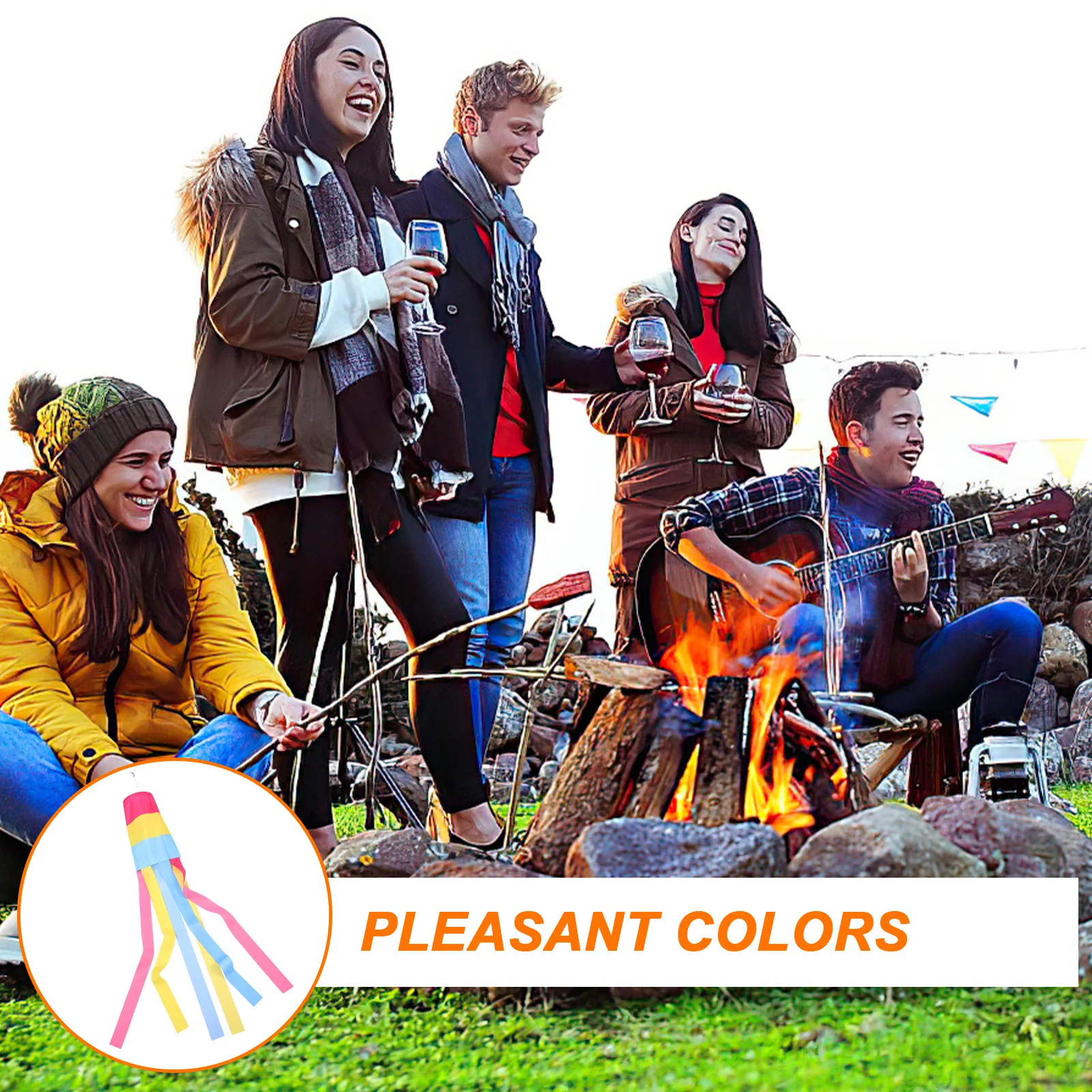 

Windsock Flag Decor Outdoor Garden Hanging Windsock Yard Decoration Polyester Wind Sock For Festival Celebration