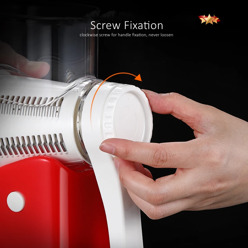 GEDO LFGB Certification Manual Kitchen Grater Efficient Rotary Slicer with 6 Kinds of Blade Magic Chopper for Carrot Potato