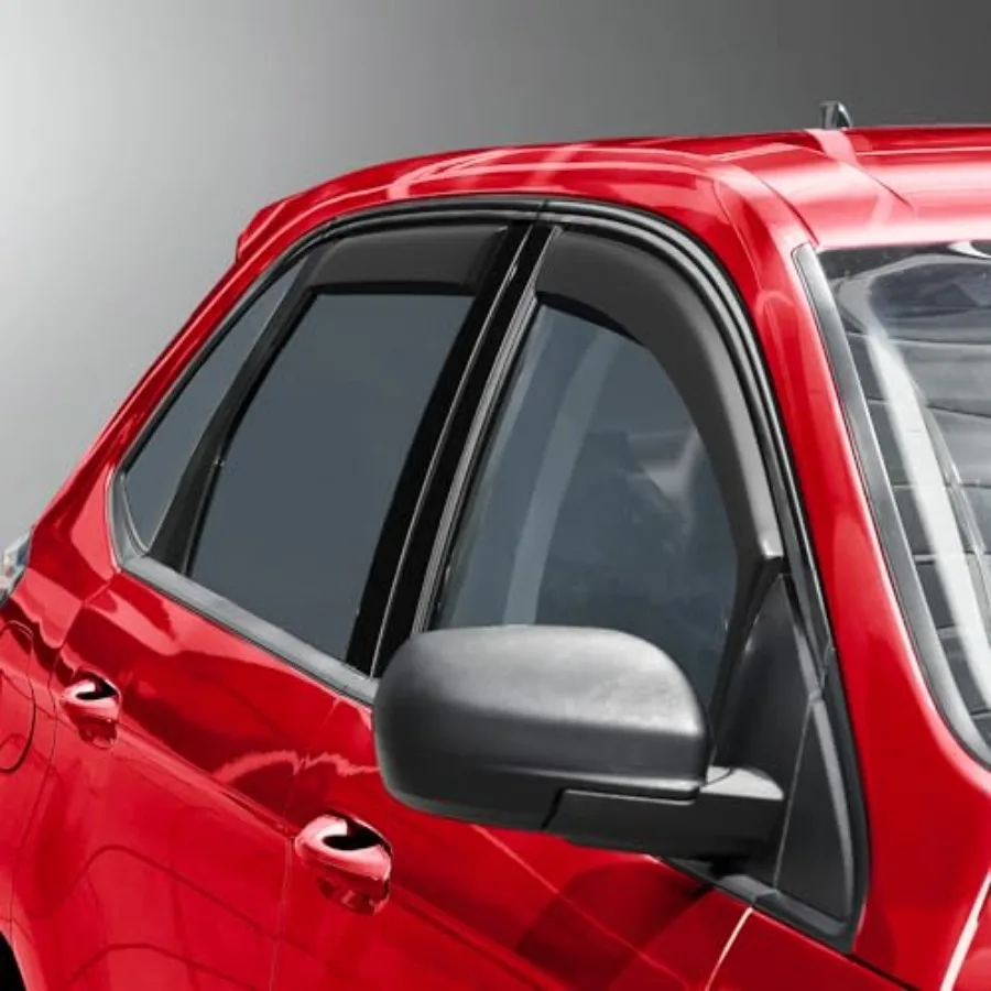 in-Channel Extra Durable Rain Guards for automotive use, aluminum alloy, black, seamless fit and corrosion-resistant