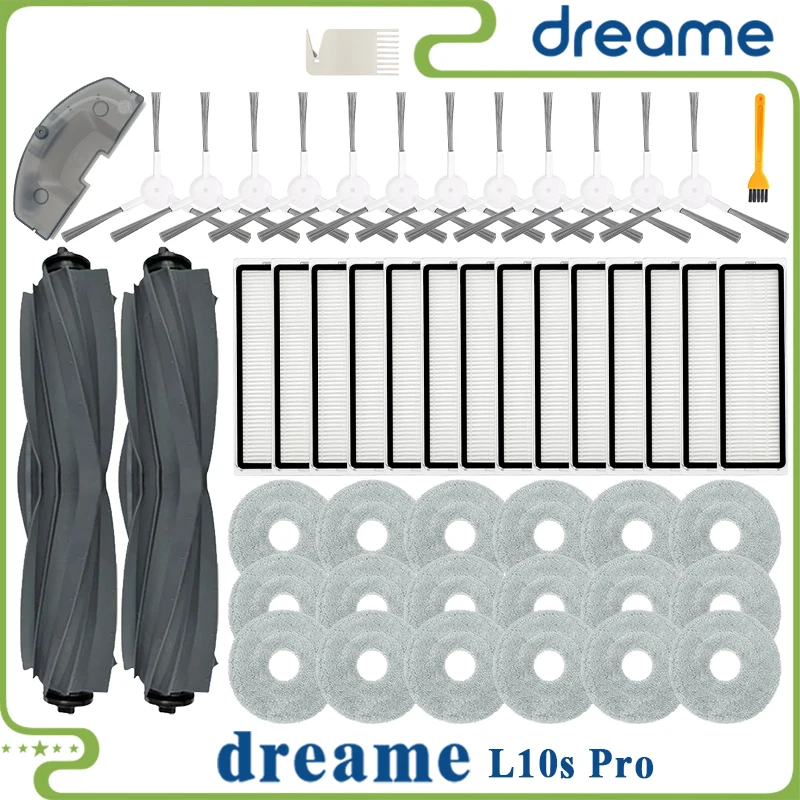 Dreame L10s Pro Mop Water Tank for Xiaomi Mijia B105 S10+ Robot Vacuum Cleaner Spare Accessory Main Side Brush Hepa Filter Parts