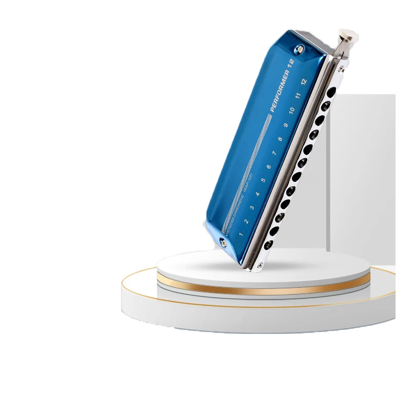 New Design  Professional Easttop 12 Hole Chromatic Harmonica Musical Instruments for Beginners