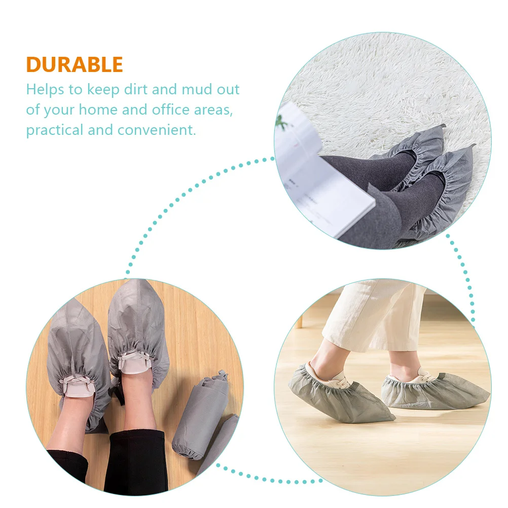 100 Pcs Shoe Cover Sport Shoes Hotel Boot Dust-proof Anti-skid Covers Non-slip Non-woven Fabric Work