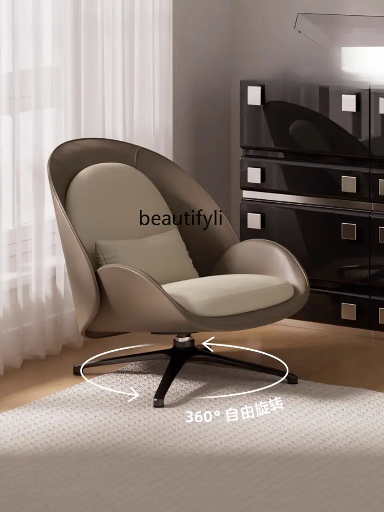 Designer Model Single-Seat Sofa Chair Modern Simple Fabric Lazy Sofa Snail Chair Creative Leisure Furniture Recliner