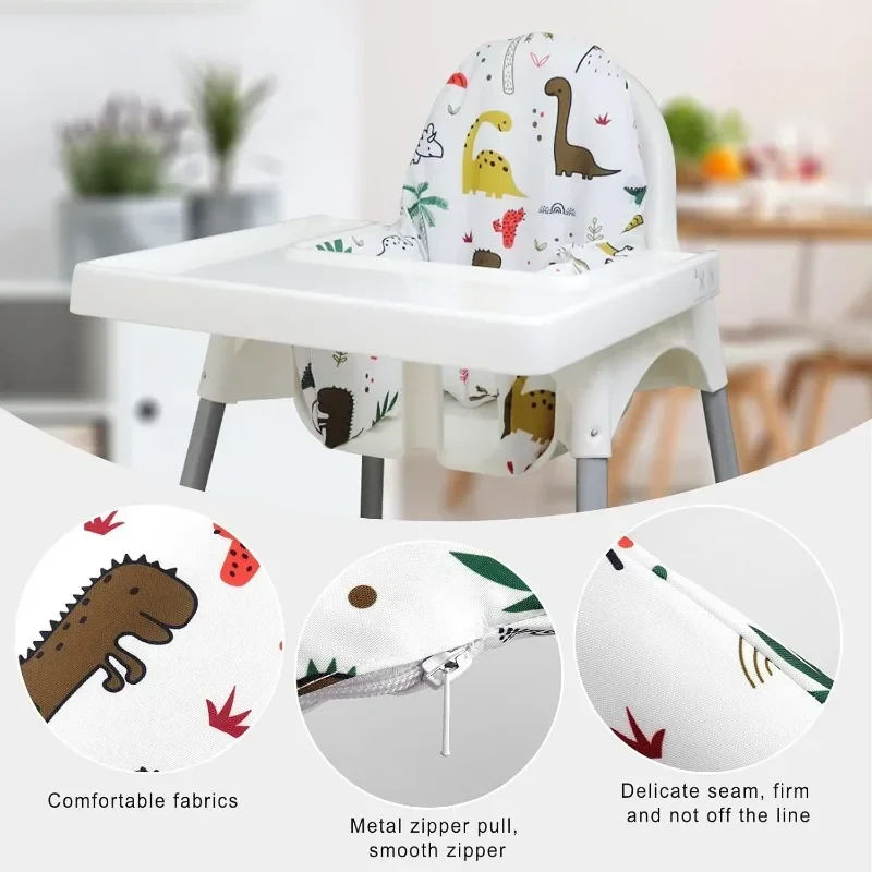 Baby Dining Chair Sofa Chair Double Sided Seat Cover Highchair Inflatable Back Cushion Built-in Inflatable Highchair BackCushion