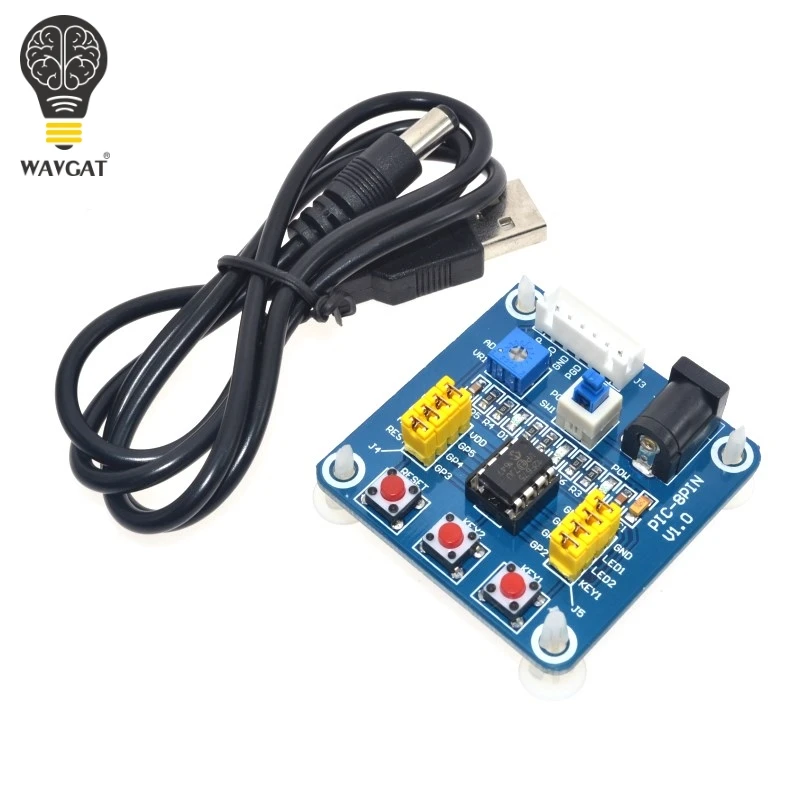 5V PIC12F675 Development Board Learning Board Test Breadboard+USB Cable AEAK