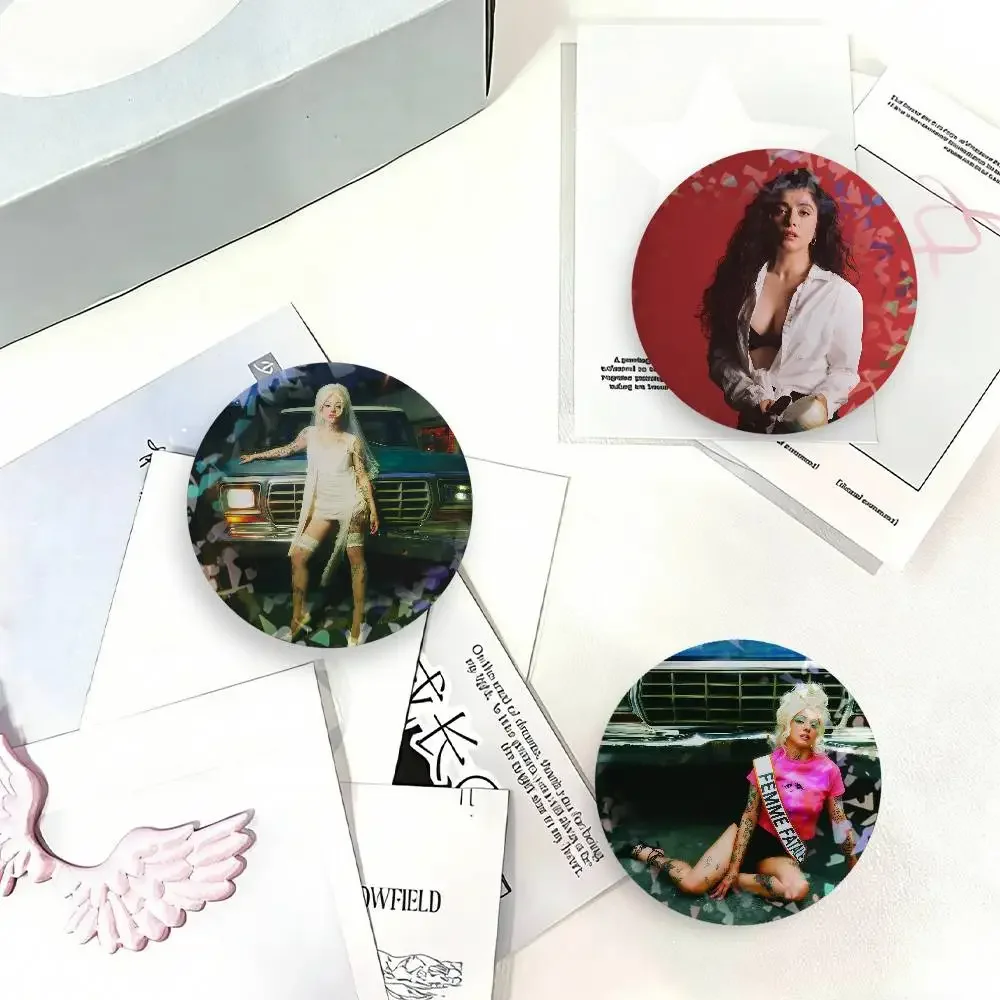 Singer M-Mon Laferte Femme Fatale Vol. 2 Laser Badge Clothes Backpacks Hats Accessories Gifts For Children Friends Collectibles