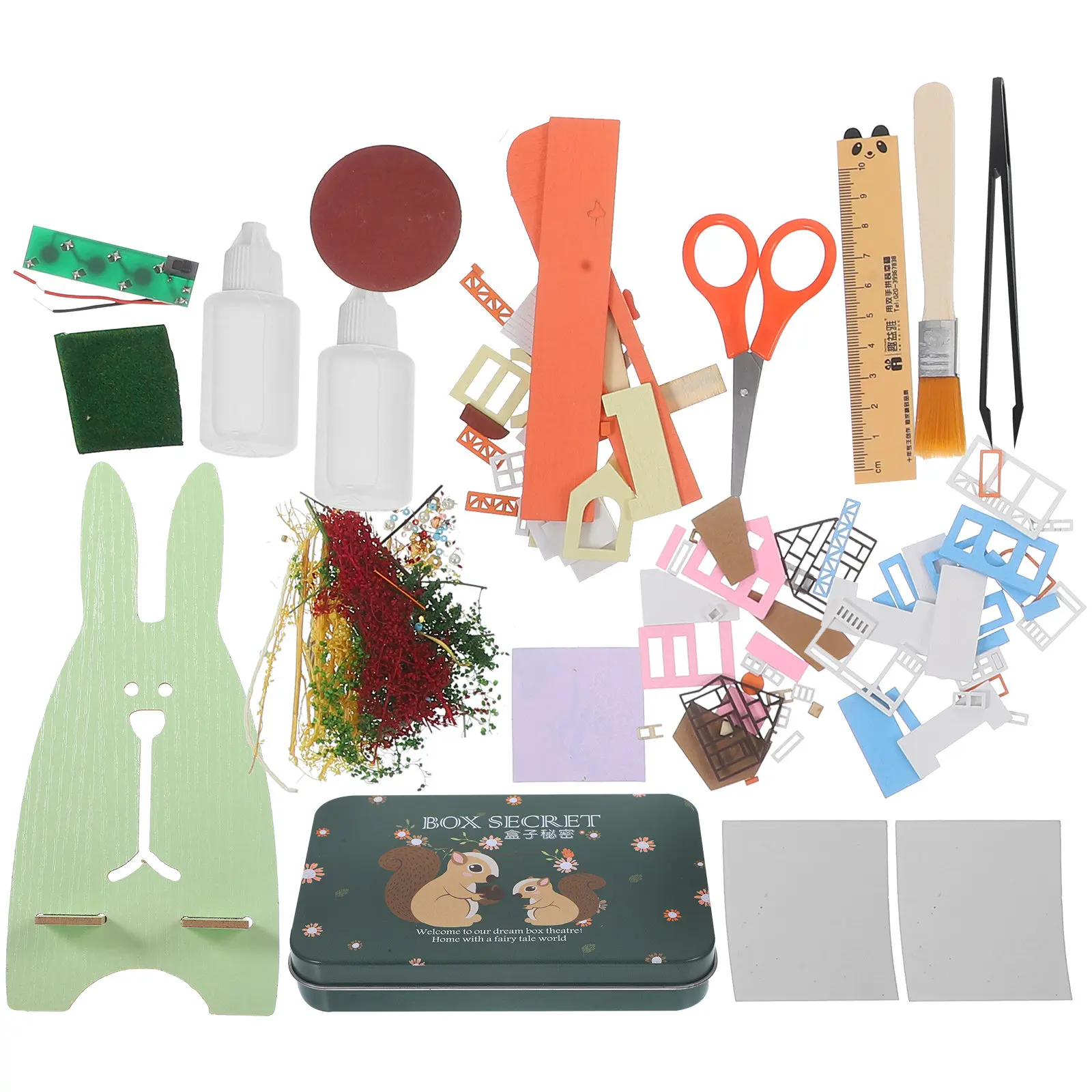 

Dollhouse Scenic Supplies Mini Models Kit Handmade Miniature Scenes Dollhousedecor DIY Accessories