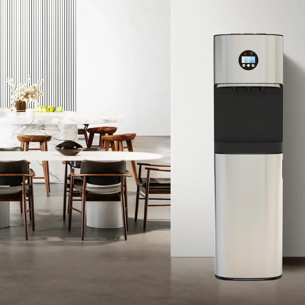 INNOVATIVE DESIGN Bottom loading High efficiency compressor cooling water dispenser