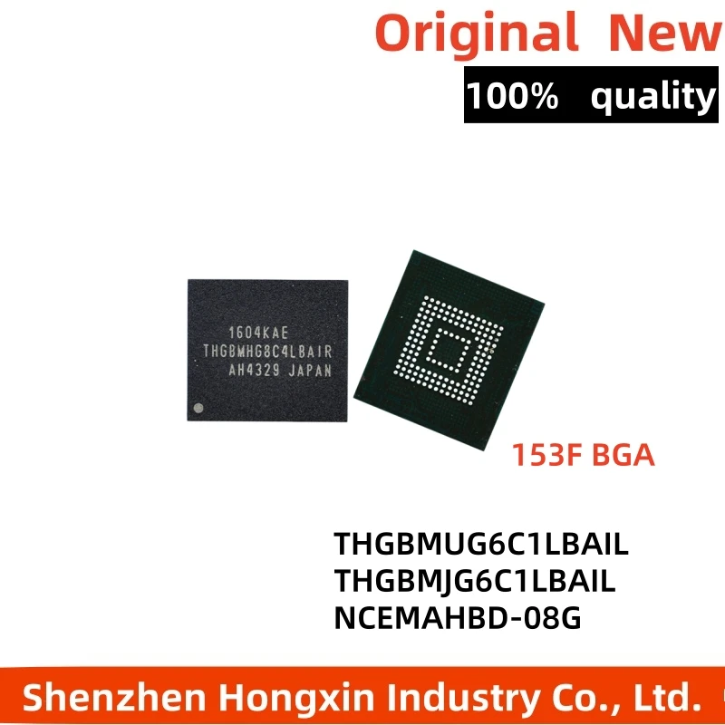 1 piece THGBMUG6C1LBAIL THGBMJG6C1LBAIL NCEMAHBD-08G EMMC5.1 8GB 153FBGA Memory Chip IC Electronic