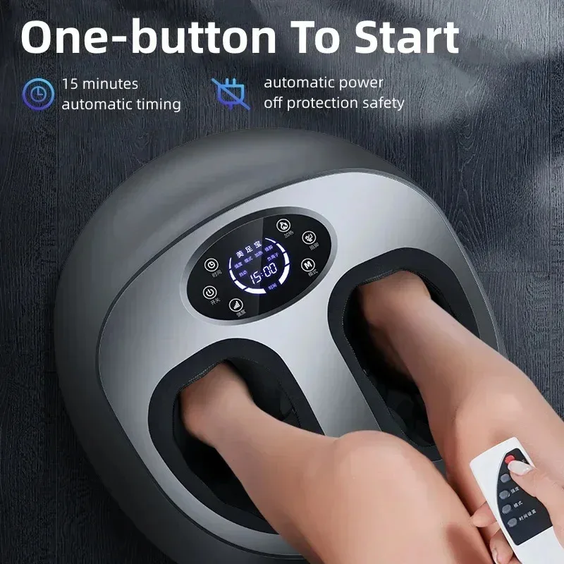 Foot Massage Electric Machine Fully automatic Shiatsu Kneading Heating Household Negative Ion Airbag Fully Wrapped Foot Massager