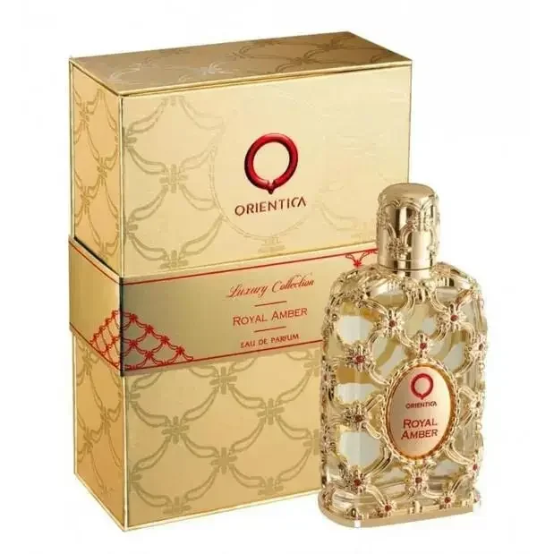 Designer Glass Bottle Orientica Royal Amber Rouge Oud Saffron 80ML Men Women Eau De Parfum Neutral Glass Bottle Rose Spray