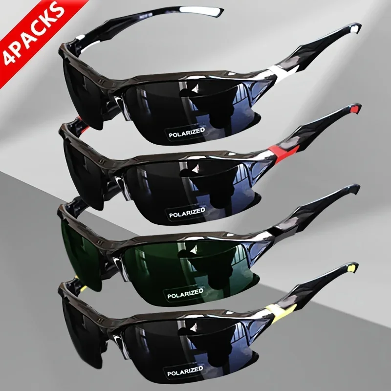 Gafas deportivas polarizadas de moda para exteriores para hombres y mujeres, resistentes al viento, adecuadas para béisbol, correr, pescar, golf y conducir