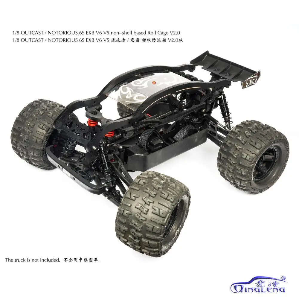 QL Nylon Roll Cage for 1/8 ARRMA OUTCAST NOTORIOUS 6S V6 V5 V4 V3 EXB