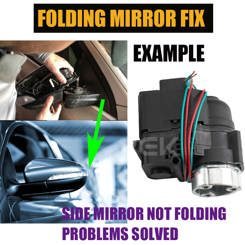 BUPEK For Hyundai i10 i20 i30 i40 i45 Car Door Side Mirror Electric Folding Motor Actuator Rearview Assembly Module Power Auto