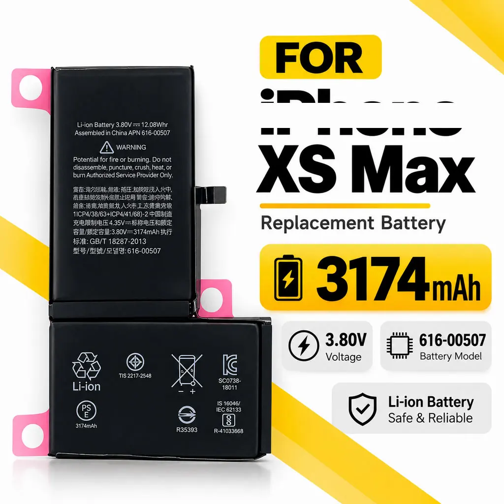 3174mAh Replacement Battery For iPhone XS Max A1921/A2101/A2102/A2104, Mobile Phone Battery Replacement Repair Component