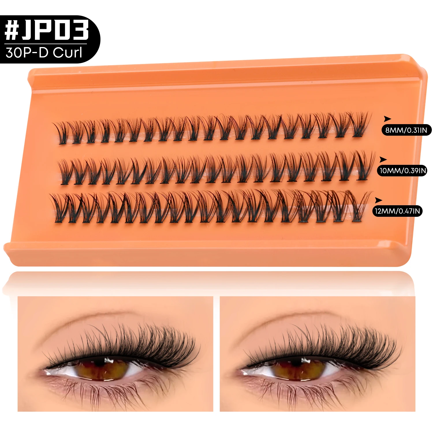 DIY Cluster Lashes Mixed Tray Natural Volume