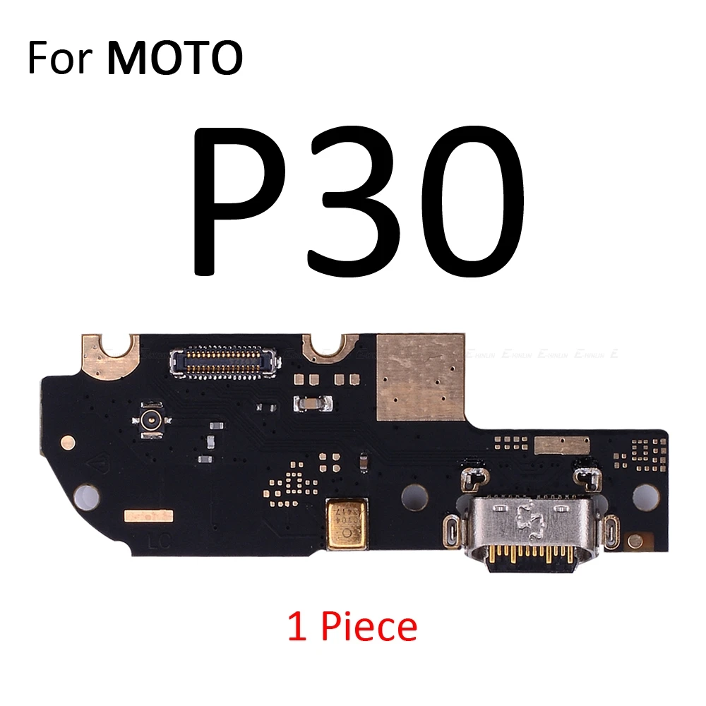 USB Charging Port Dock Plug Connector Charger Board With Mic Flex Cable For Motorola Moto P30 Note One Power G6 Play G5 E5 Plus