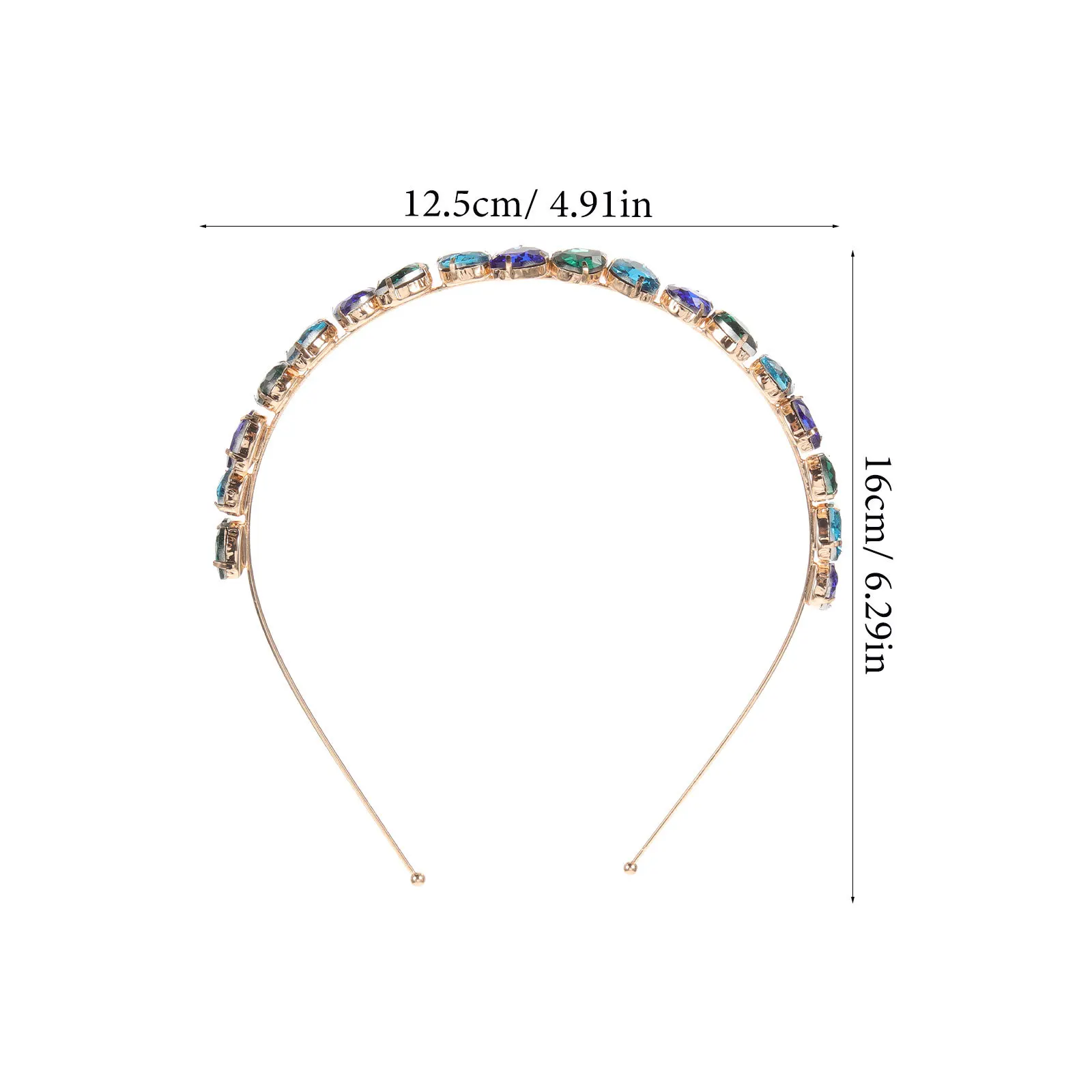 1 قطعة إكسسوارات الطوب الزجاجي حجر الراين الشعر هوب موضة أنيقة عقال موضة عقال للاستخدام اليومي للحفلات أسود رمادي #5