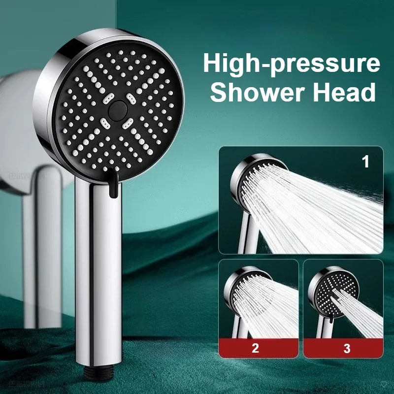 

Распылитель для ванной комнаты, насадка для душа сверхвысокого давления, бытовая насадка для душа с увеличенным давлением, ручная распылительная насадка для ванной комнаты