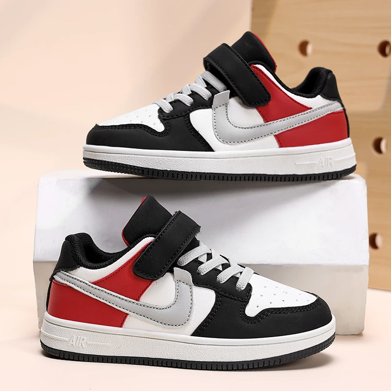 Kids Sneakers Students Non-slip Light Shoes Boys and Girls Sports Running Shoes Classic Leather Casual Shoes 29-39 Baby Shoes
