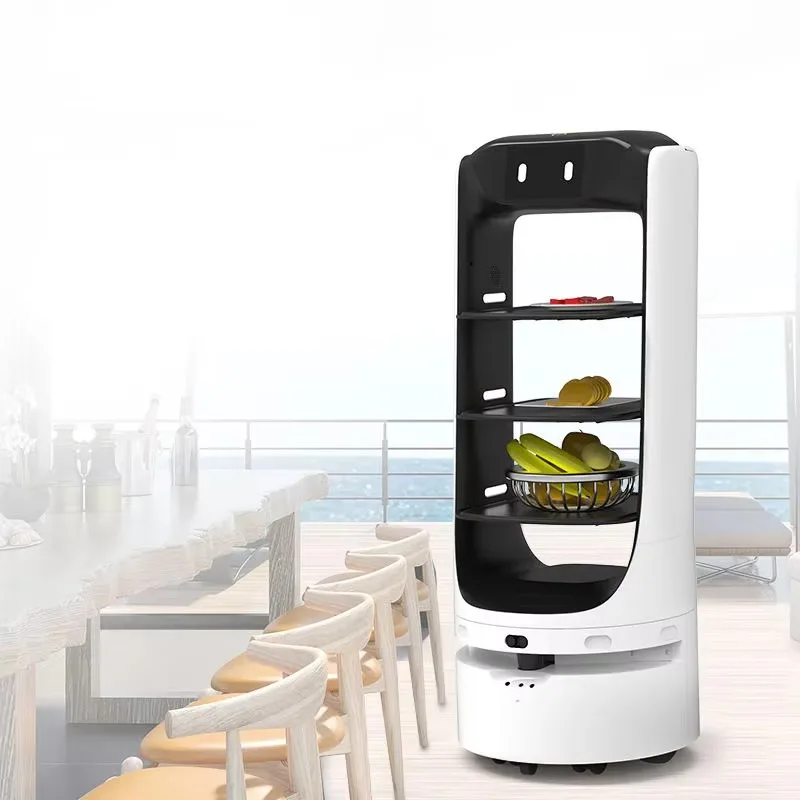 Customized Food Delivery Robot Wear Resistant Mobile Chassis Robot Adapt Long‑Term Frequent Restaurant Catering Delivery Work