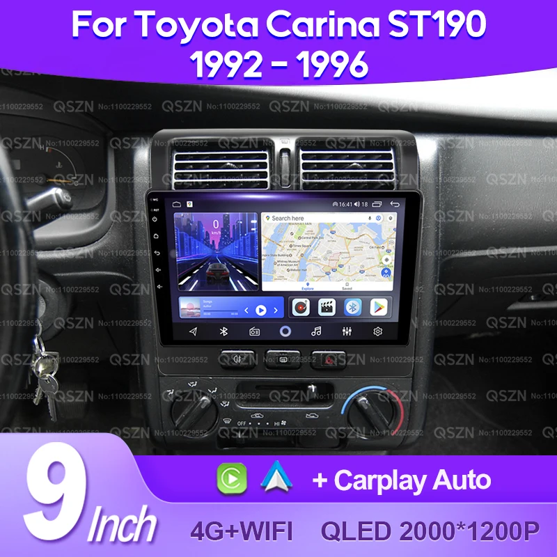 QSZN For Toyota Carina ST190 1992 1993 - 1996 Android 13 Car Radio