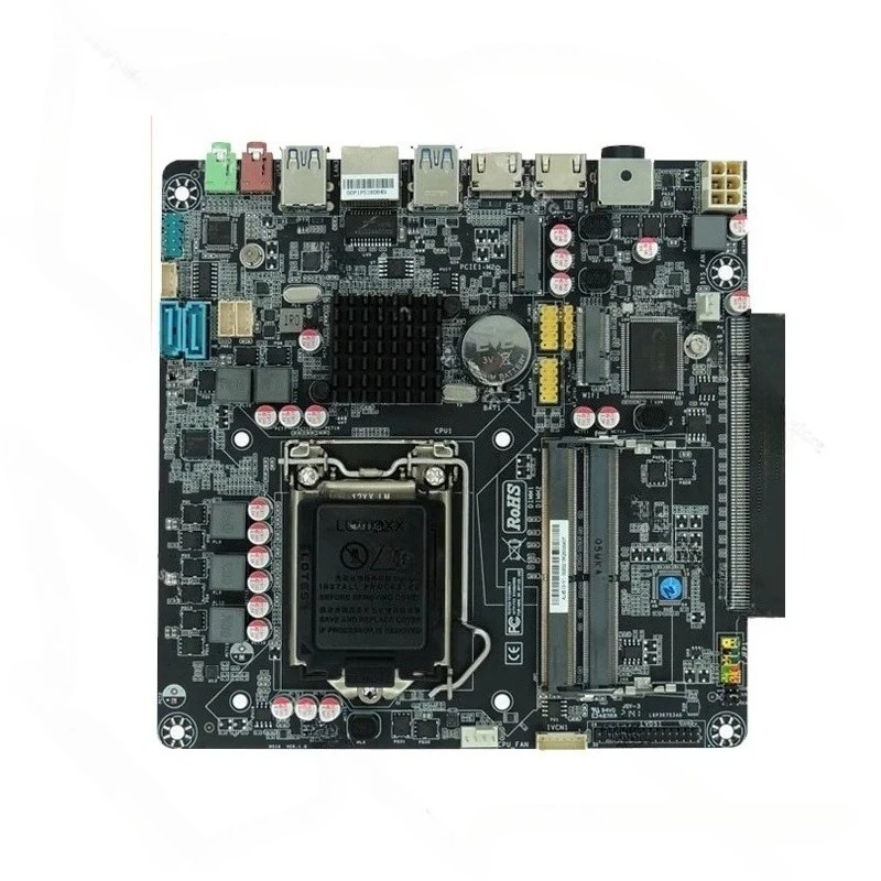 H310C-D4-IC side plug-in machine main board with LVDS can be diagonally inserted independent graphics card support 6789