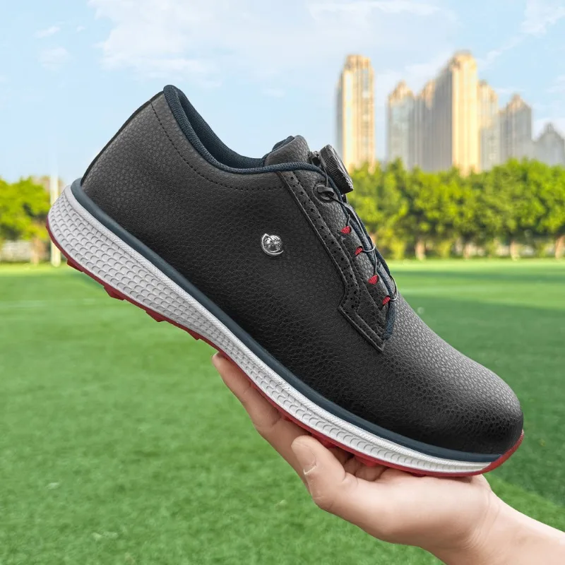 

2025 Hot Sale Man Golf Sneakers Professional Golf Shoe Men Comfortable Walking Shoe Outdoor Lawn Walking Shoes Man
