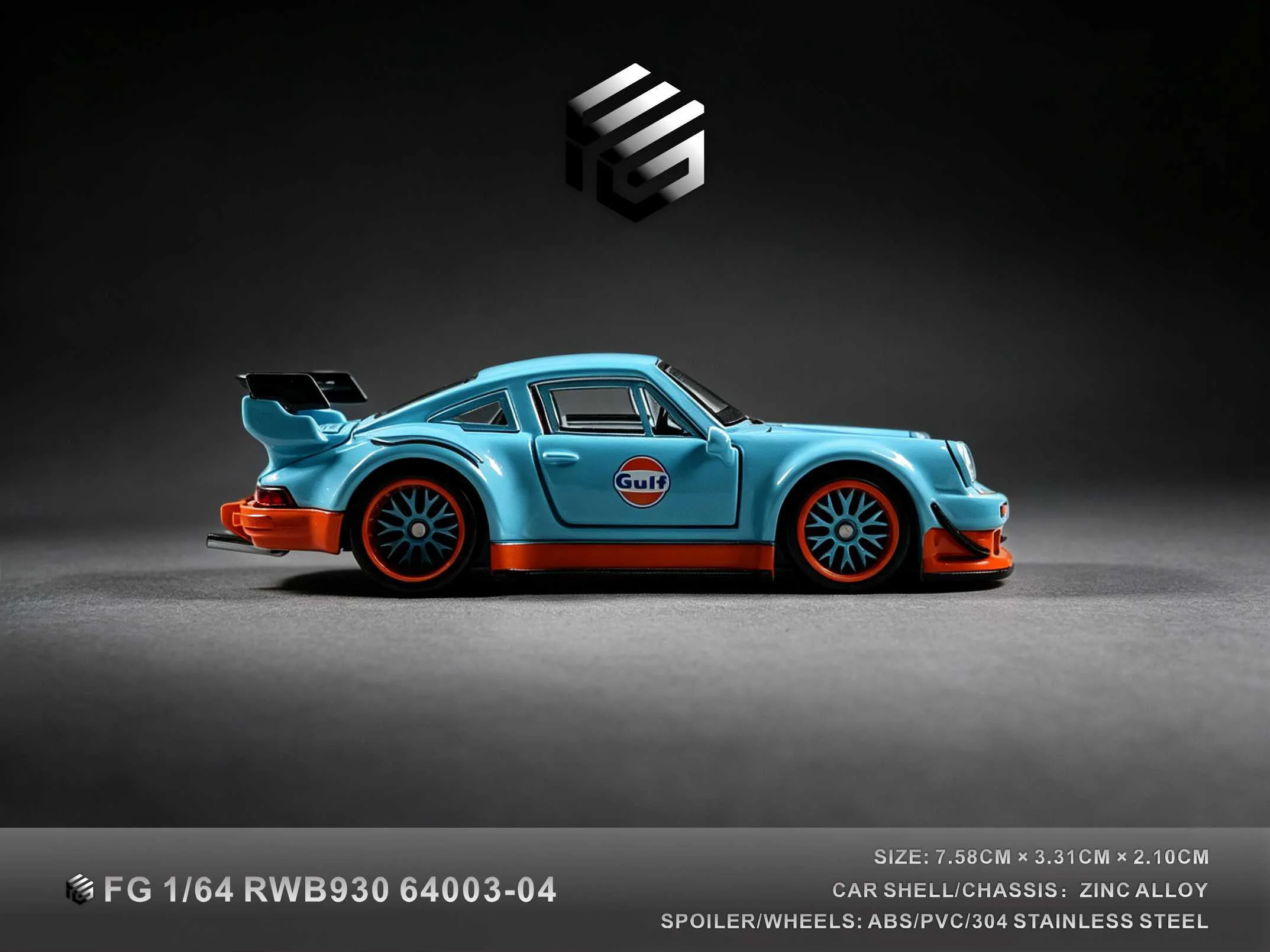 FG 1/64 Adult Collection Alloy Car RWB930 ML720S ML750S (Including Display Box) image 11