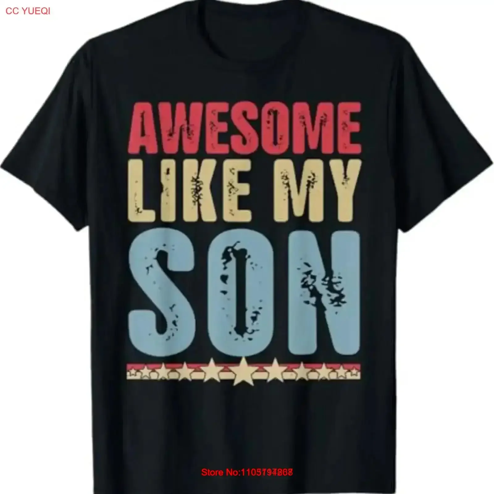 رهيبة مثل ابنتي الرجال مضحك الآباء يوم أبي تي شيرت خمر غسلها أعلى لارتداء اليومي أنيق عارضة تنفس الأزياء