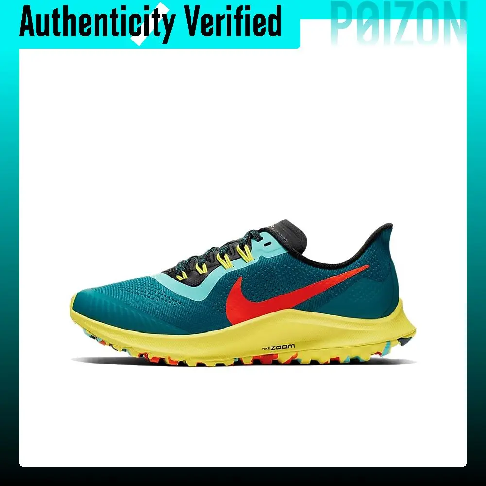 Nike Pegasus 36 Mesh Slip Resistant Lightweight Non slip Lightweight Low top Running Shoes Women's Water Duck Cyan AR5676-301