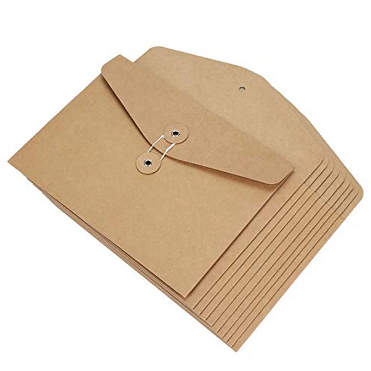Gfc-10 шт., крафт-конверты, папки для файлов формата А5, органайзер для документов формата Letter для офиса, школы, коричневый