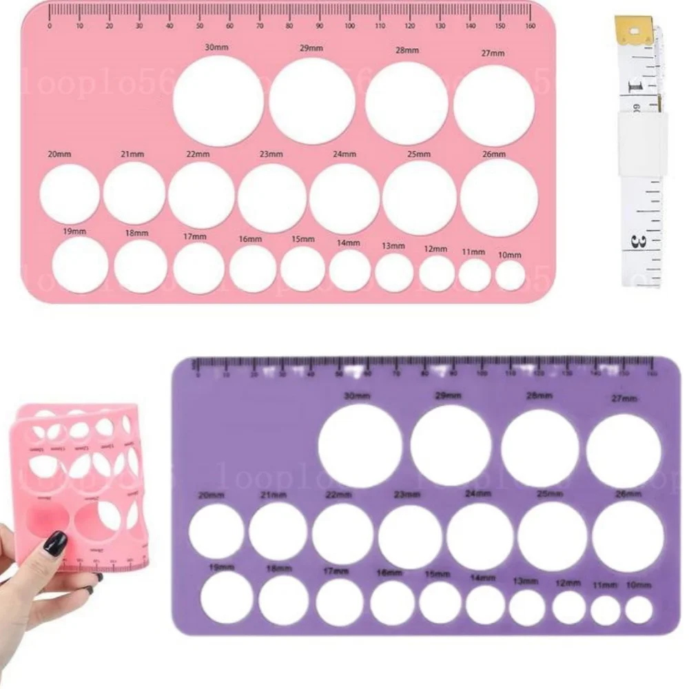 Breast Pump Nipple Silicone Ruler Nipple Diameter Breast Pump Flange Circle Sizing Ruler Nipple Measuring for New Mums Women