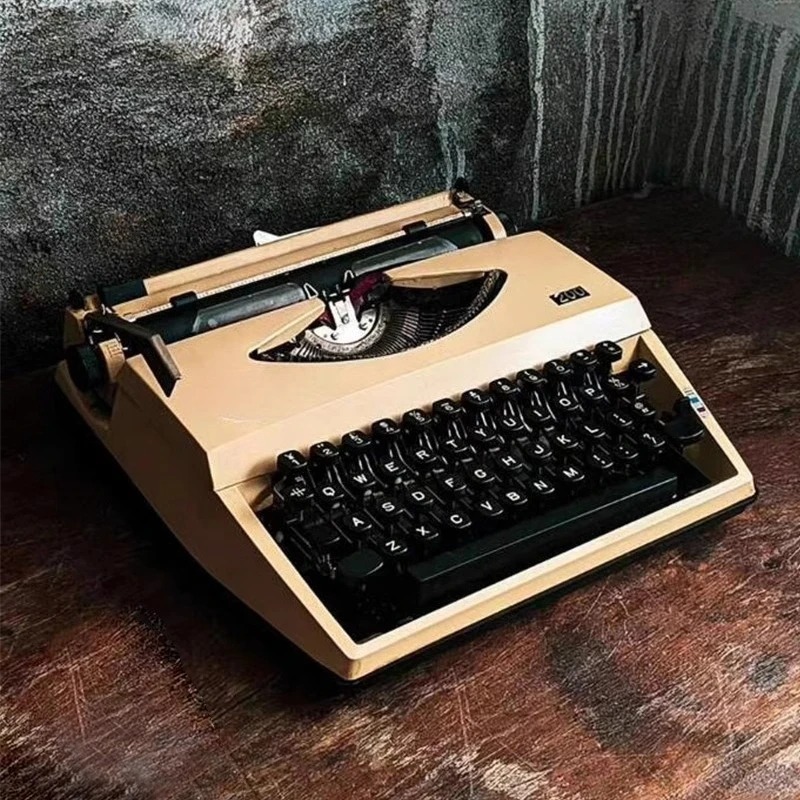 Vintage Mechanical Keyboard Retro English Typewriter Art Collection Gift Old StyleGoods in stock