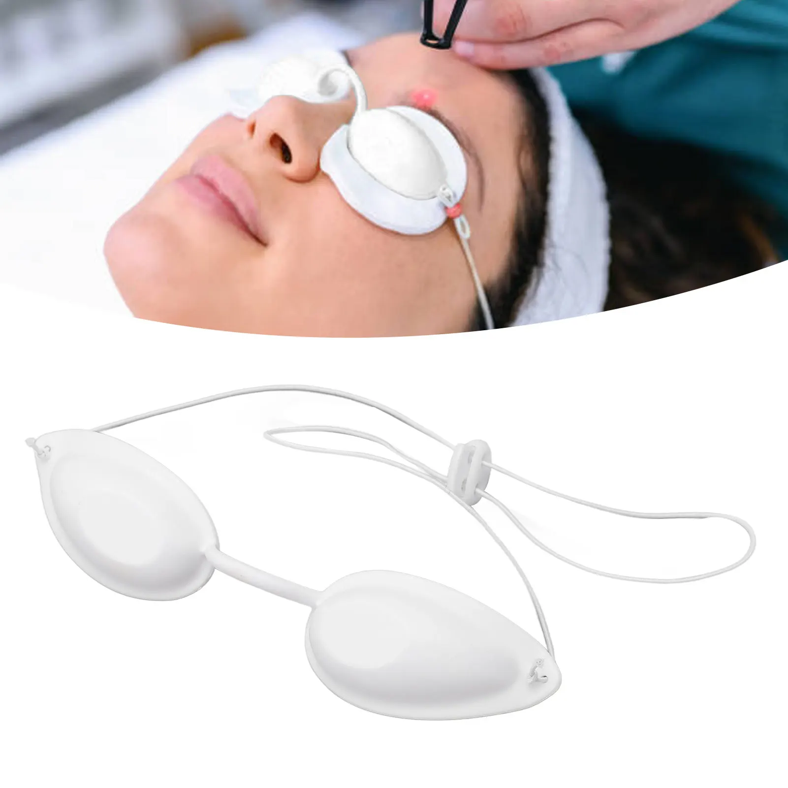 

ZK30 Beauty Goggles Eye Protection TPU Laser Safety Adjustable Accessory for Salon Sunbathing