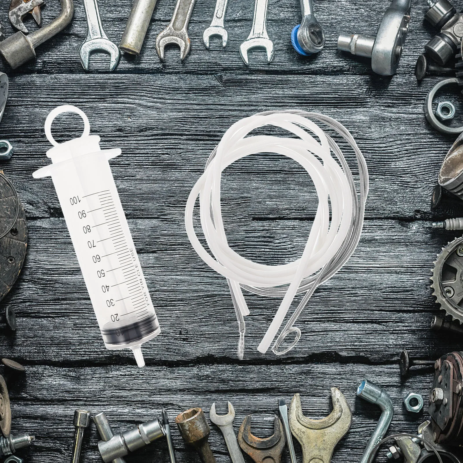 

1Set Car Sunroof Drain Unclogger Syringe Cleaning Kit Flexible Hose Brush Drainage Dredging Tool Clog Remover Drain Brush