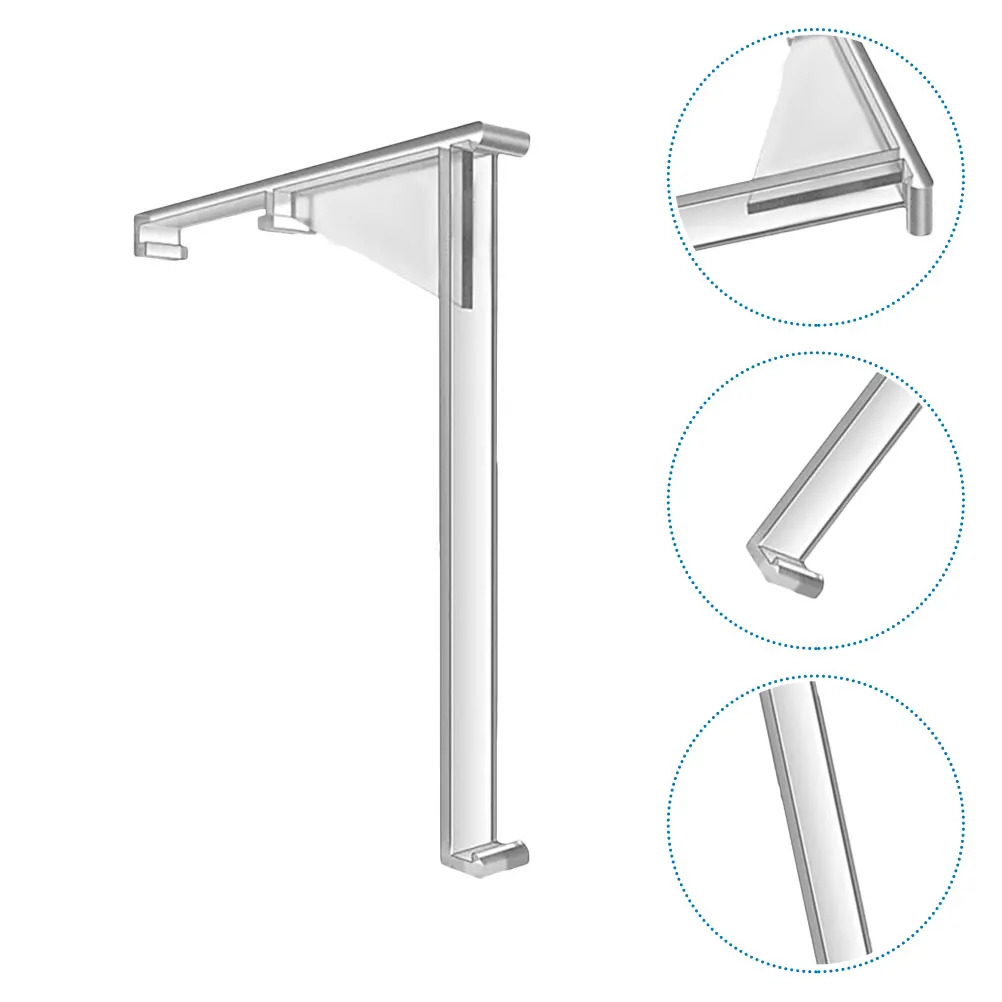 

8Pcs Clear Valance Clips Plastic Curtain Hooks for Vertical Shades Tight Grip No Slip Right Angle Mounting Home Office Window