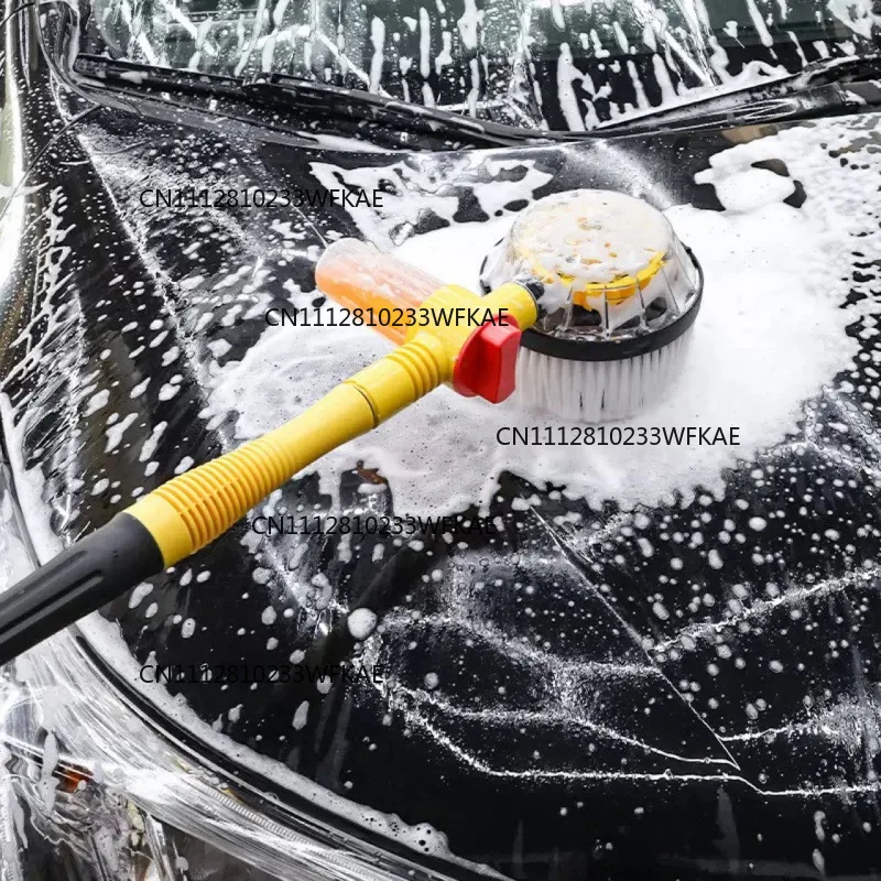 Car wash artifact Chenier mop portable long handle telescopic car brush automatic rotating water car wash brush